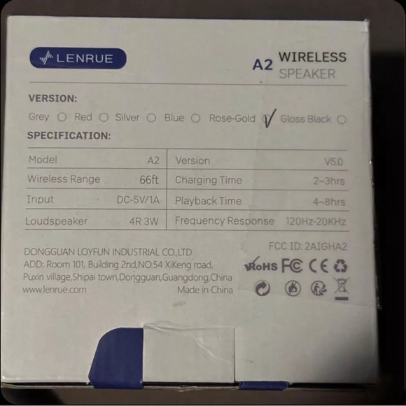 Speaker - Wireless & Bluetooth - Rose Gold/Pink - New - Picture 2 of 2